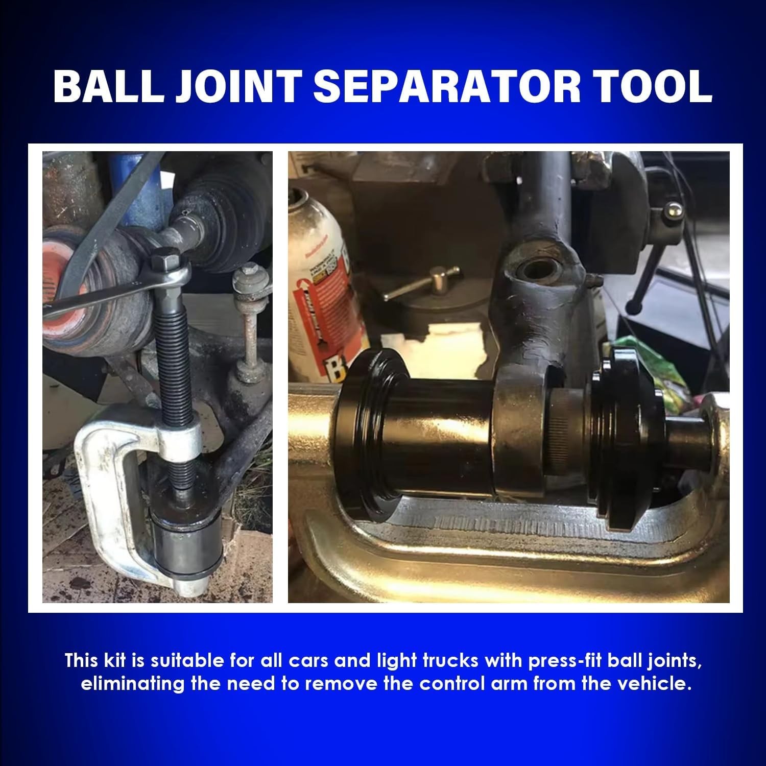 Heavy Duty Ball Joint Press & U Joint Removal Tool Kit with 4×4 Adapters, for