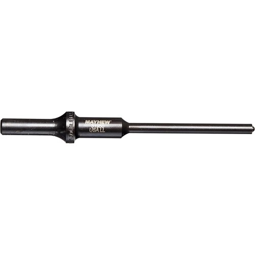 Mayhew Steel 31950 Pneumatic Roll Pin Punch, 1/4 Inch x 6 Inch, Black Oxide