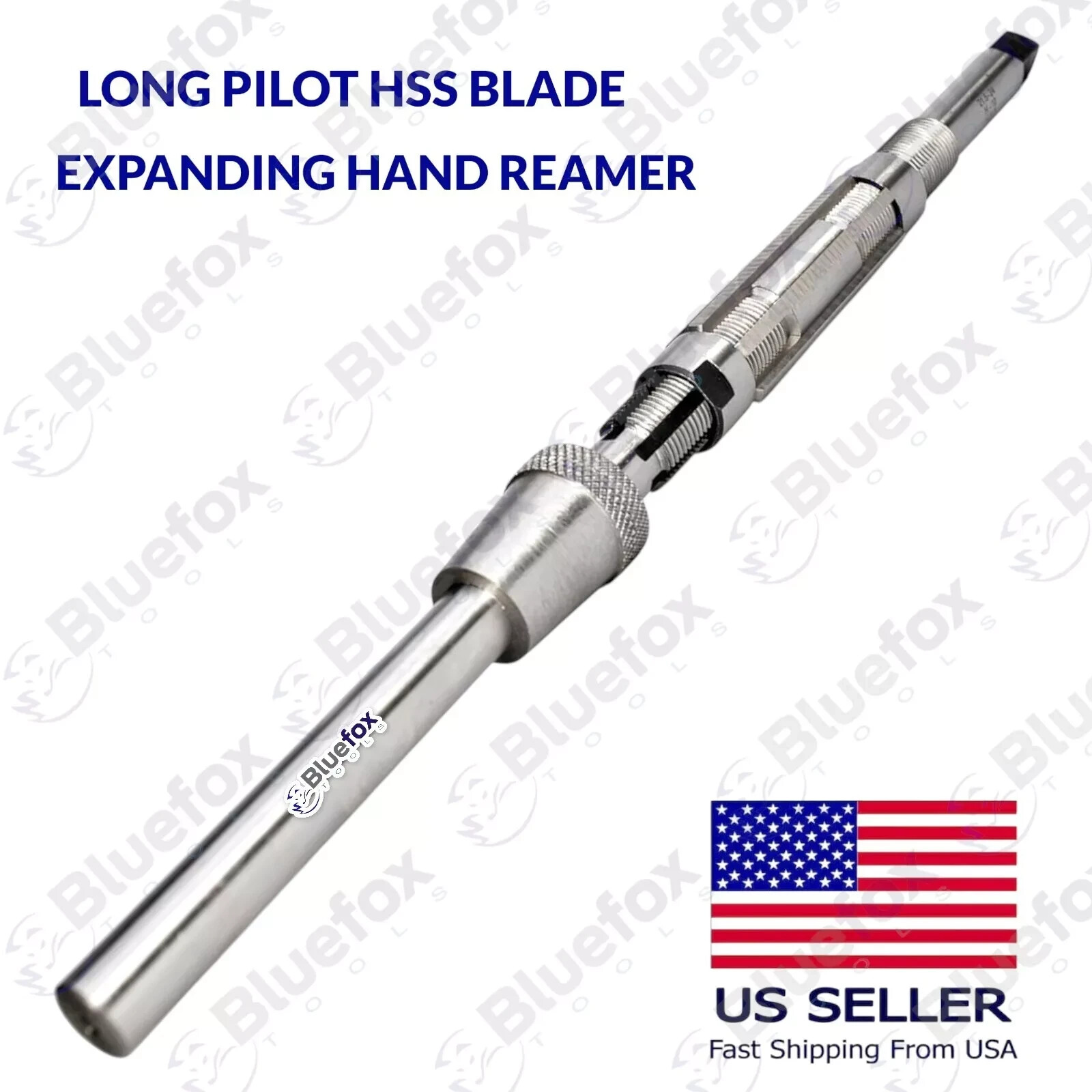 Long Pilot HSS Blade H15 Adjustable Hand Reamer KINGPINS Repair Workshop Tool
