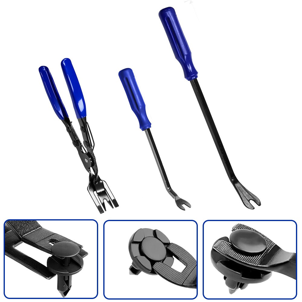 Auto Trim Clip Upholstery Removal Tool Dash Interior Fastener Pin Pliers Puller
