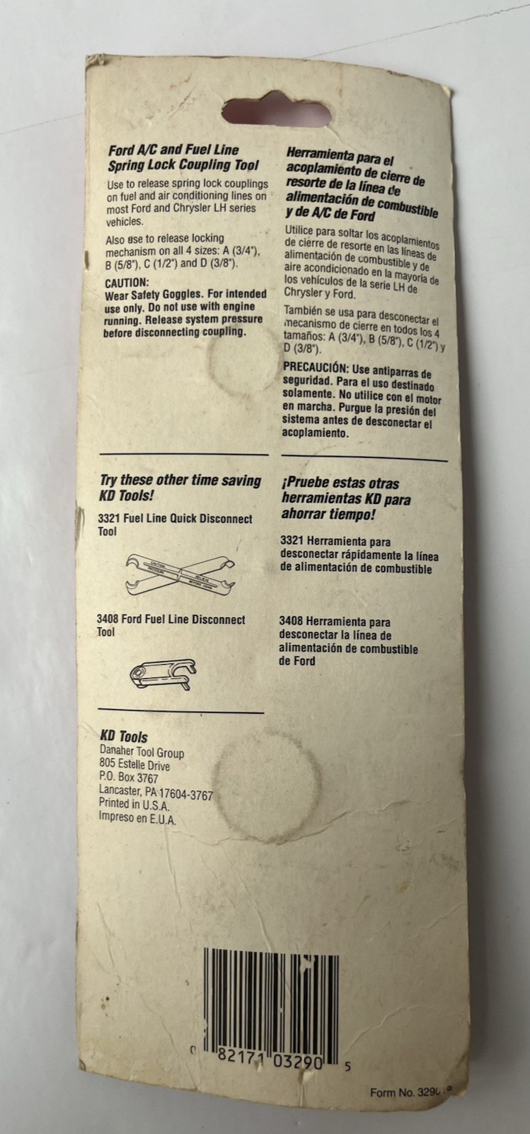 KD Tools – Fuel / AC Disconnect Tool – Spring Lock Coupling Tool **USA Made**