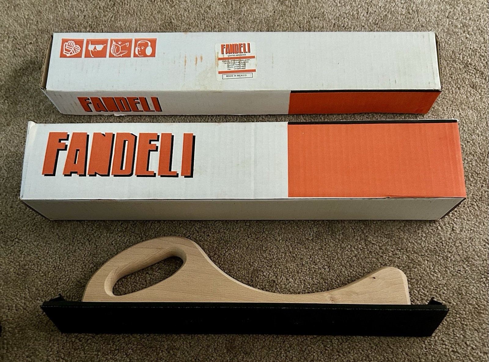 NEW Fandeli Abrasives Sandpaper Long Board Tool +2 Box PSA Body Files Automotive