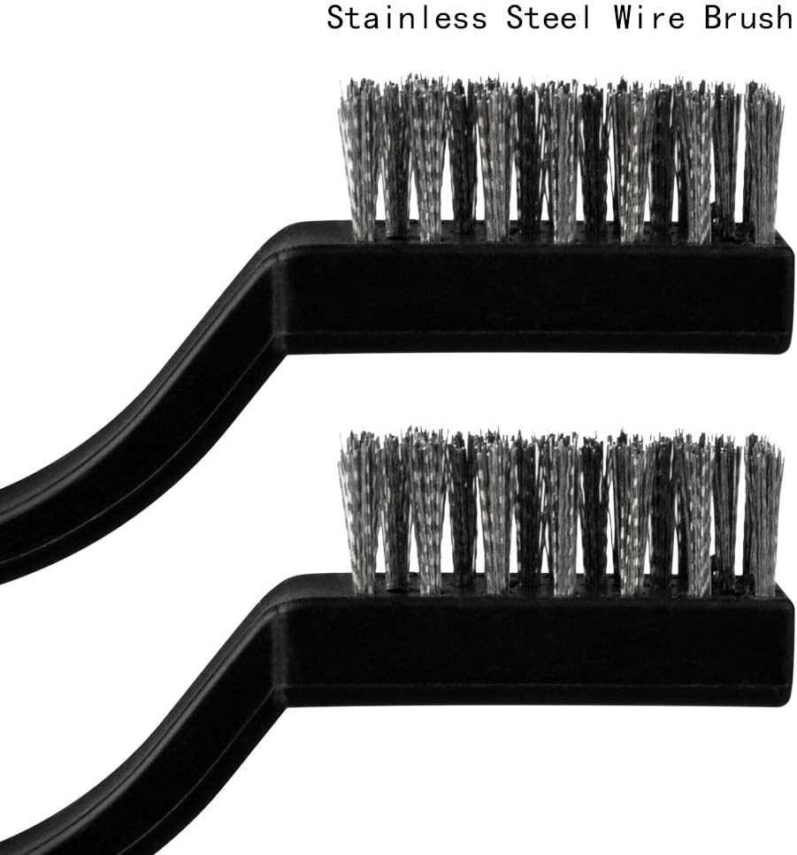 15 Pcs Mini Stainless Steel Wire Brush Set for Cleaning stainless steel