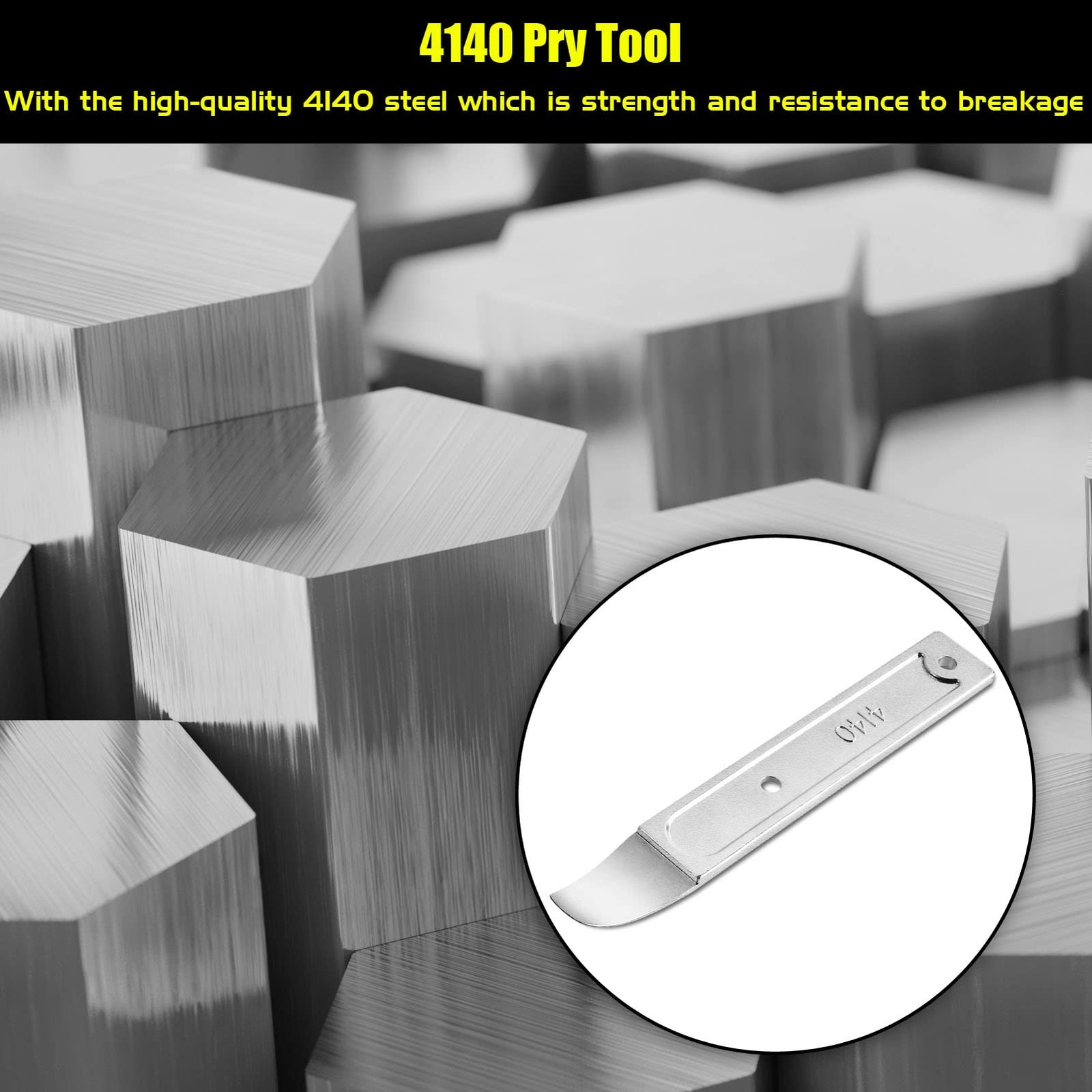 4140 Pry Tool, Pry Bar Trim Removal Tool Pry Tool, Pocket Mini Pry Bar, Door …