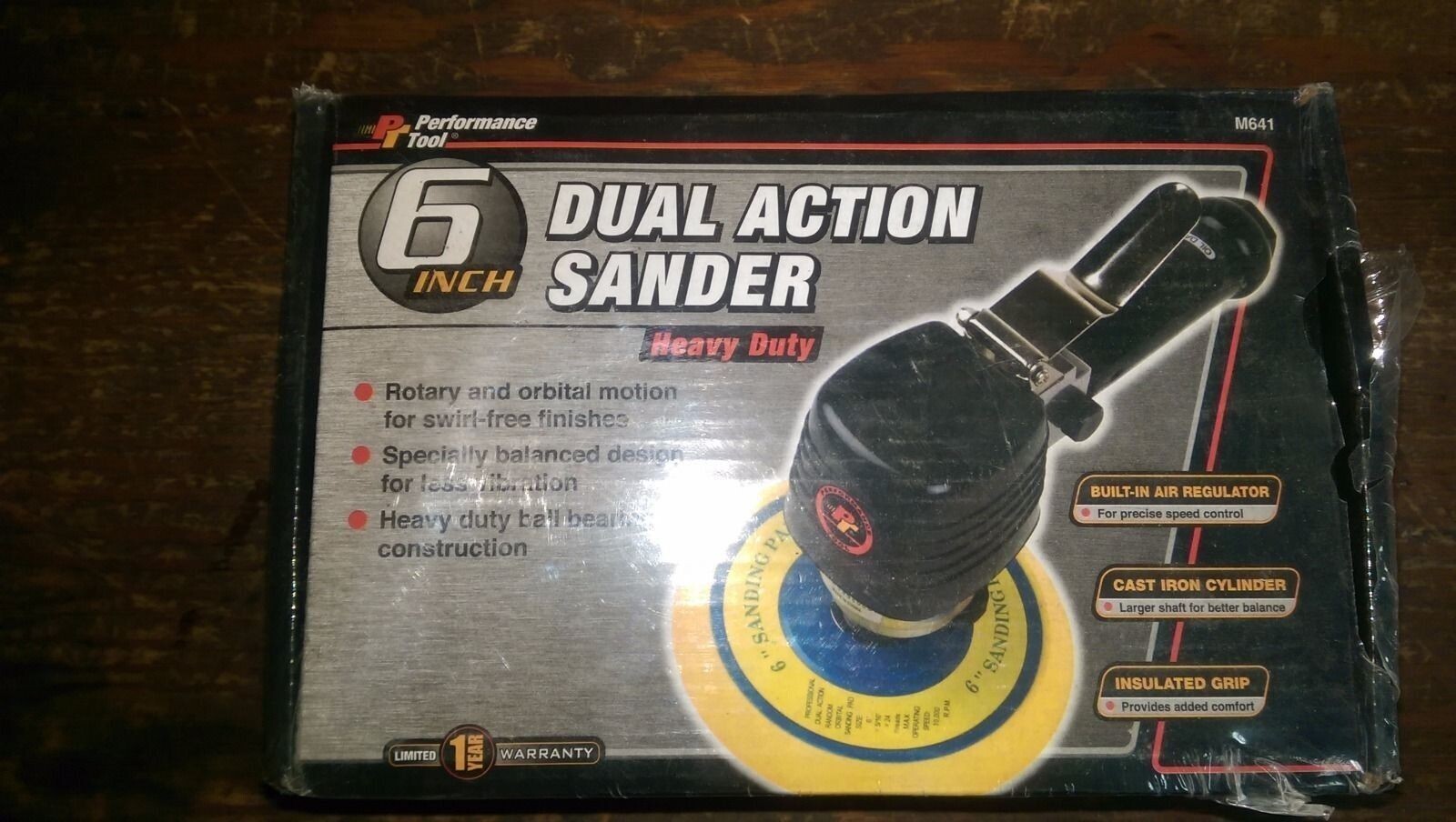 NEW PERFORMANCE TOOL M641 HEAVY DUTY 6″ DUAL ACTION SANDER