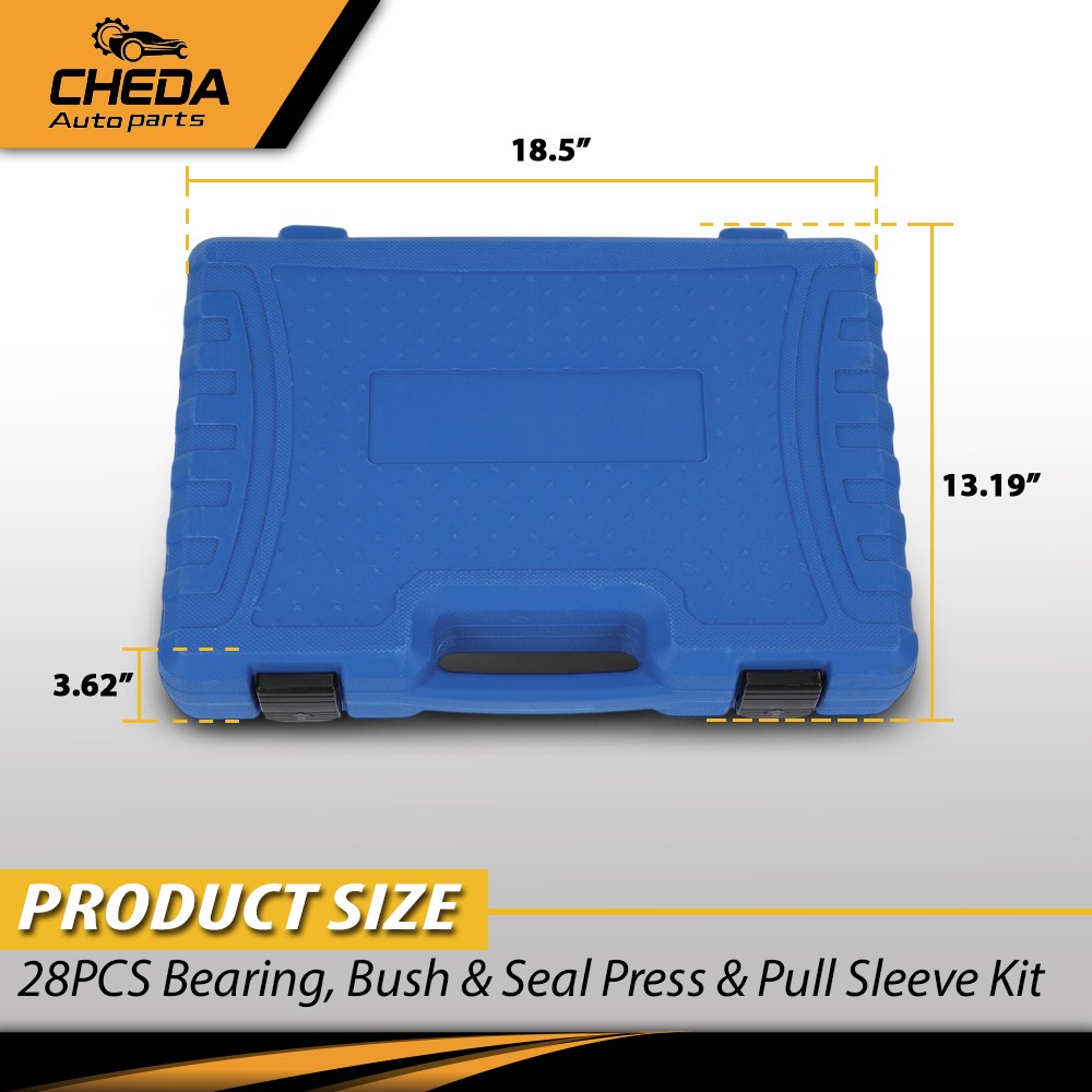 Universal Bearing Bush Seal Tool Kit Press Pull Sleeve Removal Install Set 28PCS