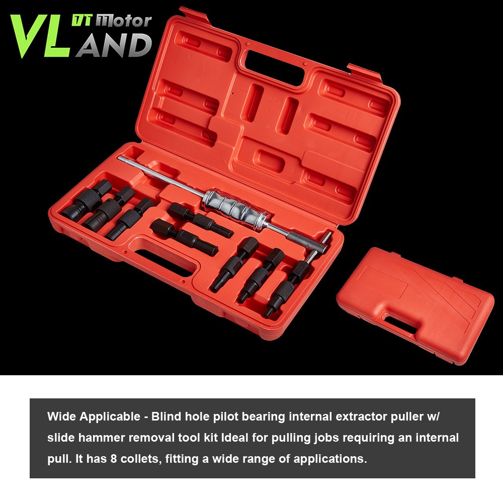 9pc 8-32mm Blind Hole Inner Bearing Puller Set Remover Slide Hammer Internal Kit