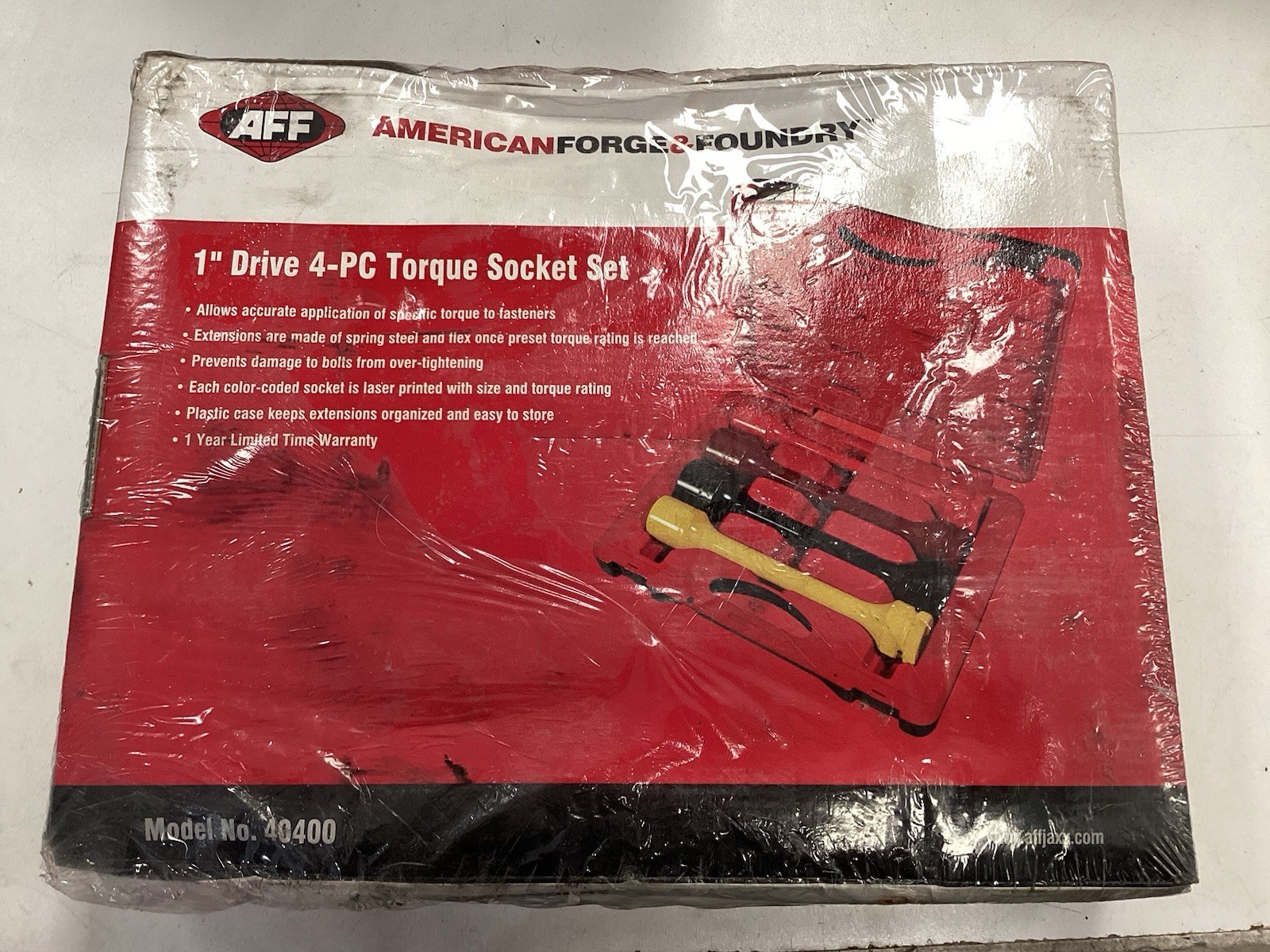 American Forge and Foundry 40400 Aff – Torque Limiting Socket Set – 1″ Drive – 4
