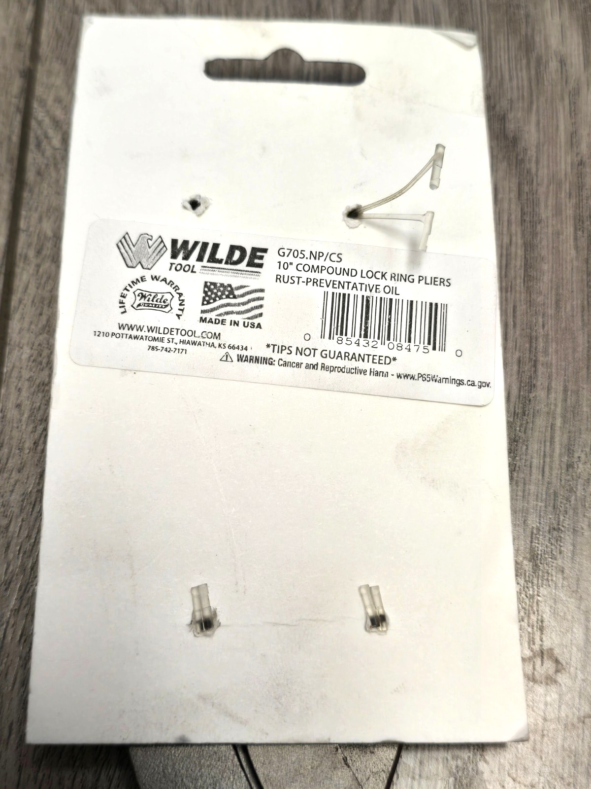 WILDE Tools USA G705.NP-CS 10″ Compound Lock Ring/ Retaining Ring Pliers