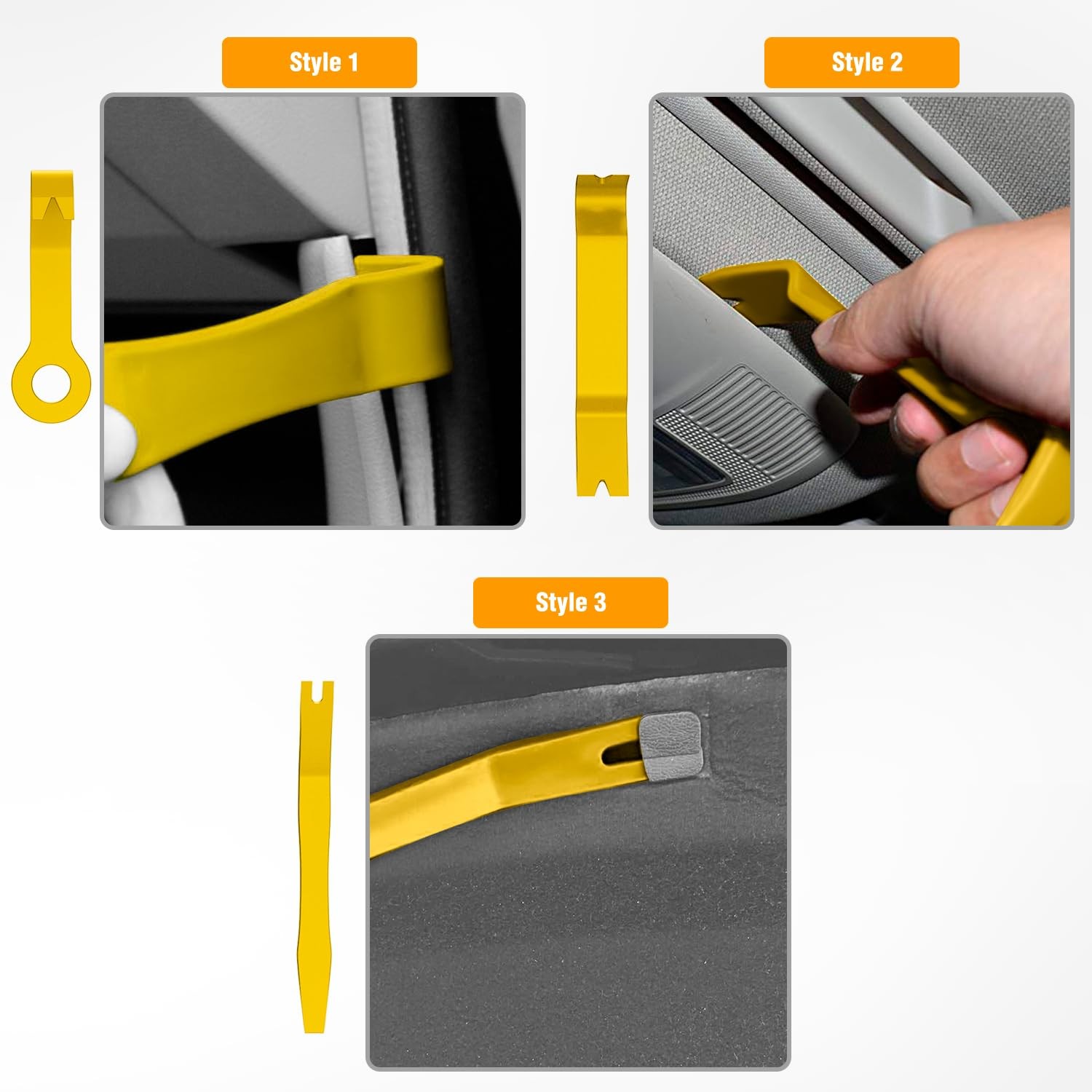 GOOACC 8PCS Auto Trim Scratch Removal Tool Car Audio Dash Panel Window Molding