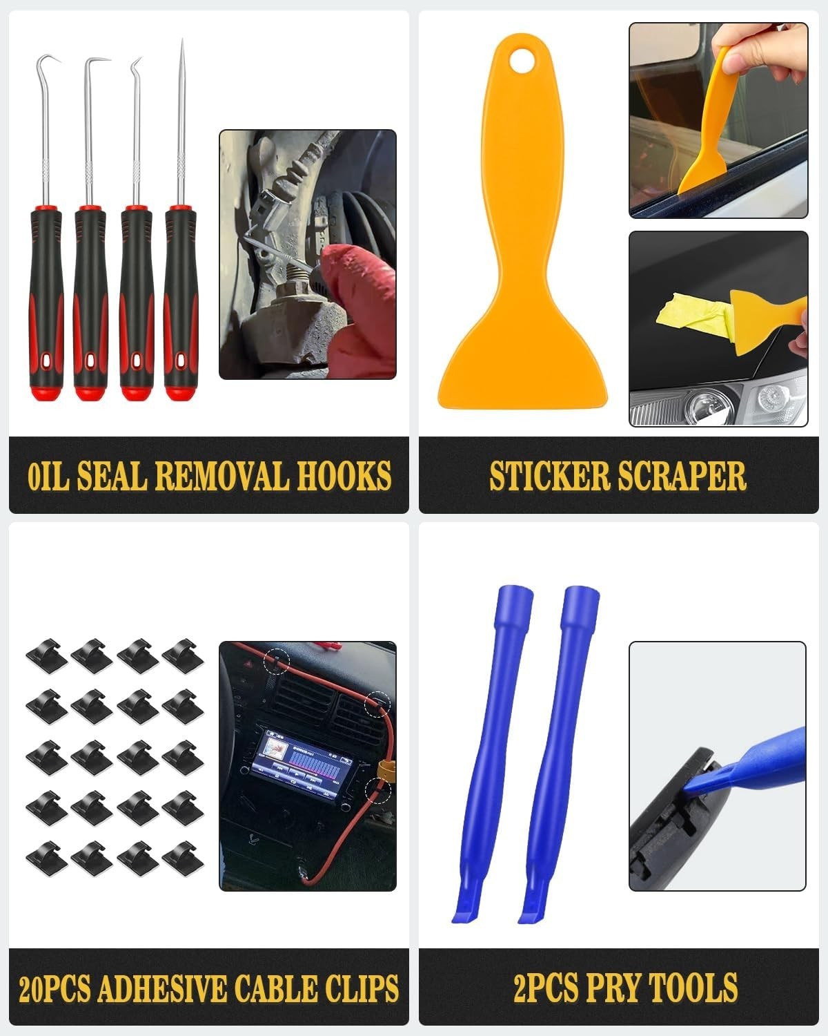 Complete 120 PCS Automotive Trim Removal Set for Easy Panel & Audio Installation