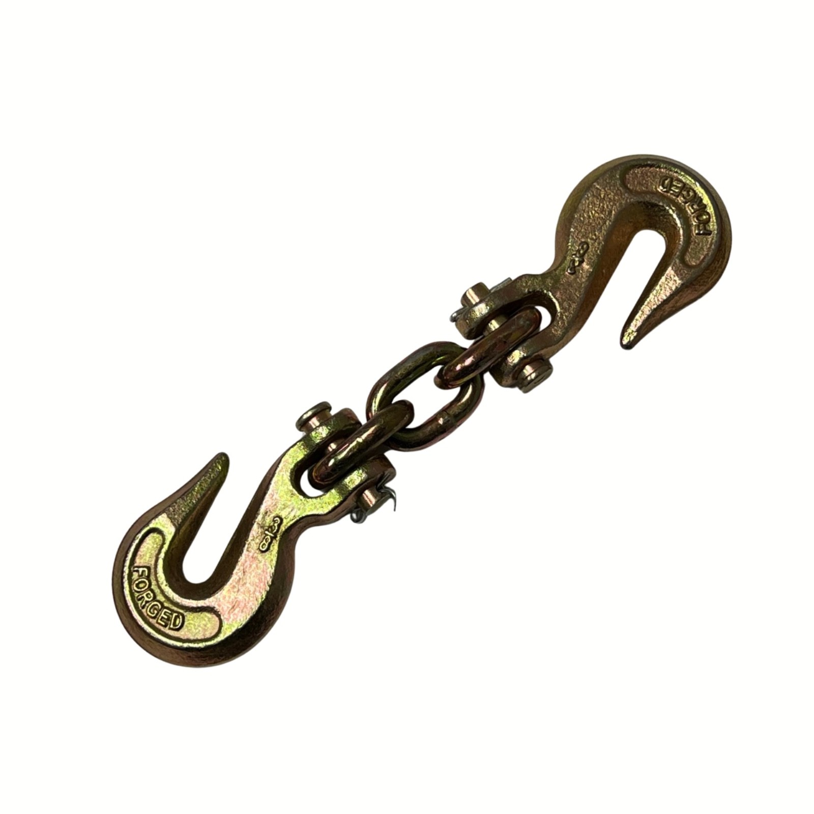 [2pc] 6 Ton Double Grab Hook Chain Joint | 5/16″ or 3/8″ Chain Compatibility