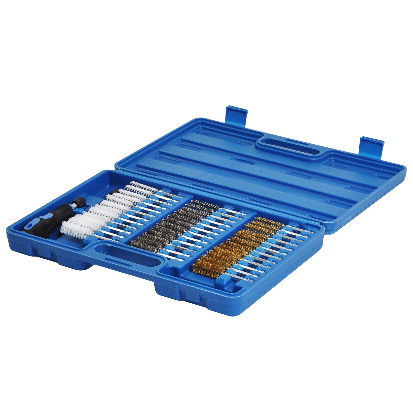 38PCS Industrial Wire 1/4in Hex Shank Brush Set Extendable Stainless Steel