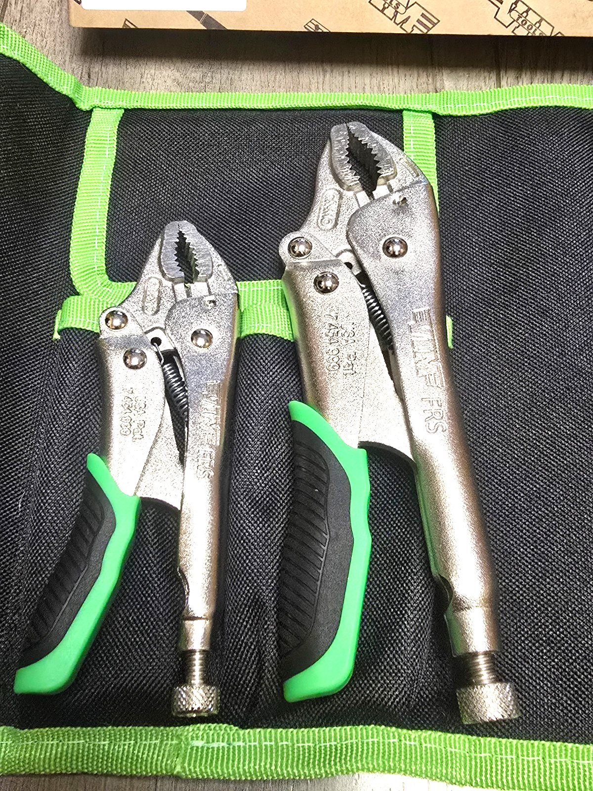 VIM Tools 2pc Screw Extracting Tip Locking Pliers Set w/Pouch 5″ & 7″ #FRLP100
