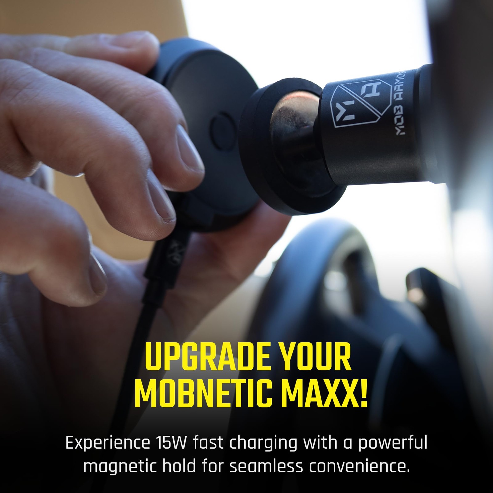 Mob Armor Flex Magnetic Wireless Charger, White Elephant for Men
