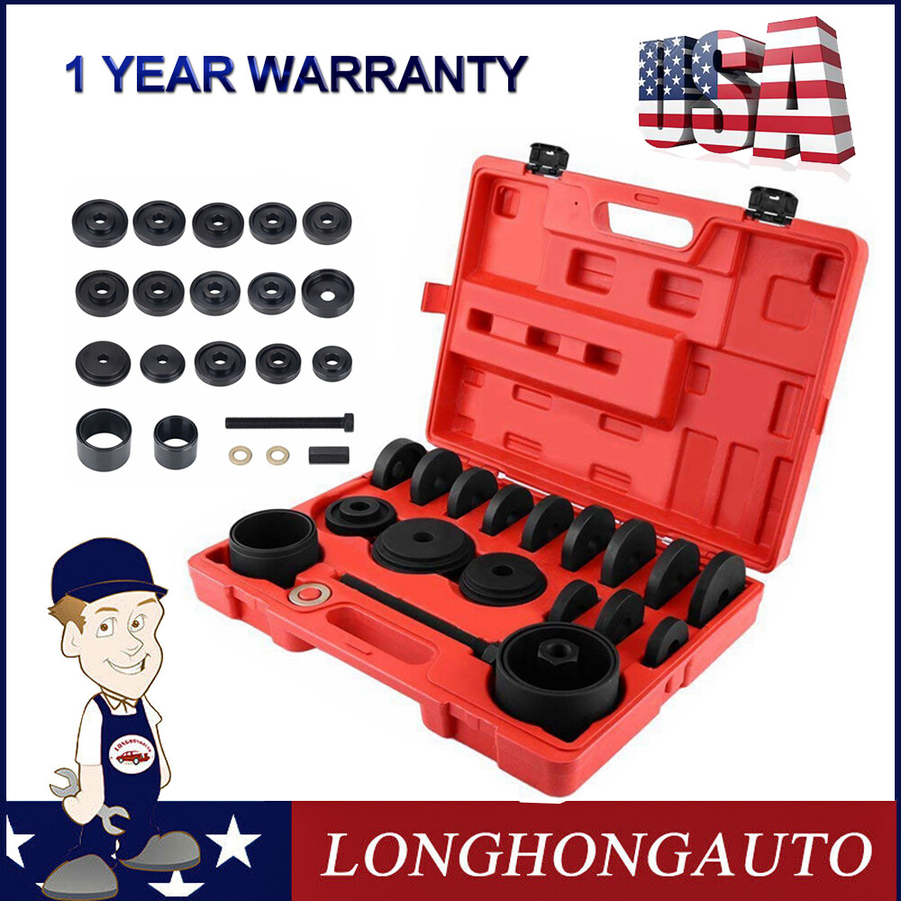 FWD Front Wheel Drive Bearing Removal Adapter Puller Pulley Kit 23pcs Tool