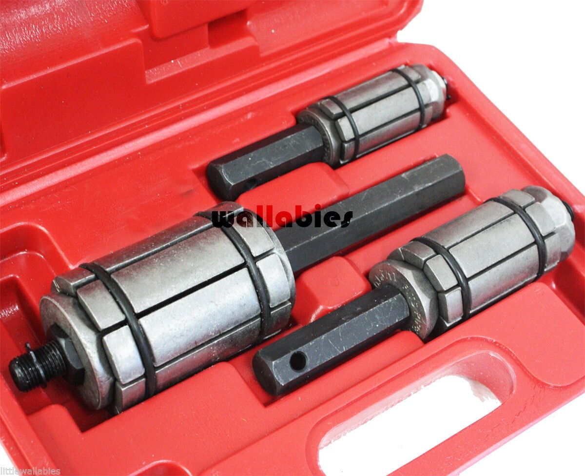 Tail Pipe Expander 3pc Set Exhaust Muffler Spreader Tool 1-1/18″ to 3-1/2″