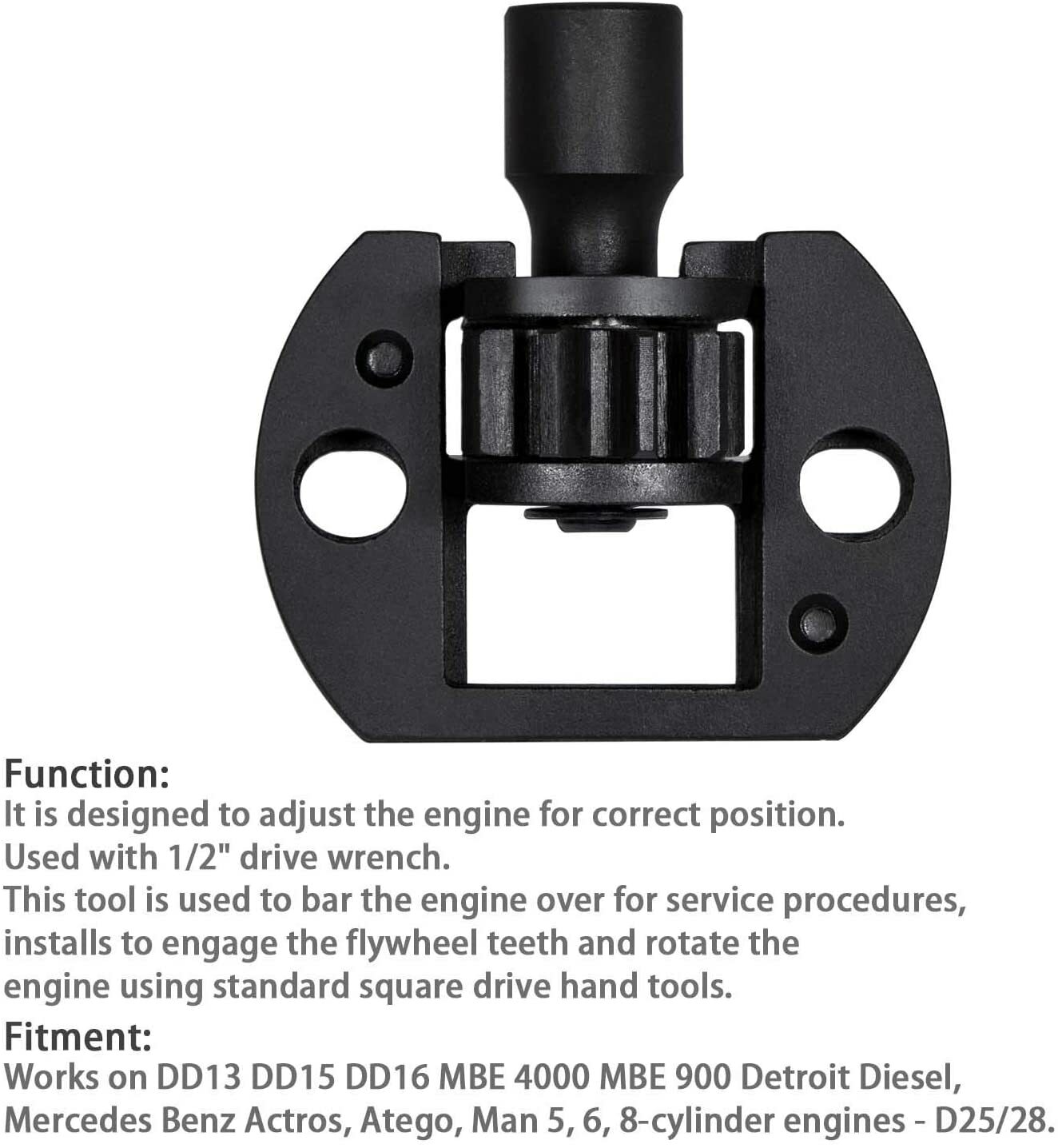 E-cowlboy Engine Barring Tool for Detroit Diesel DD13 DD15 DD16 Alternative