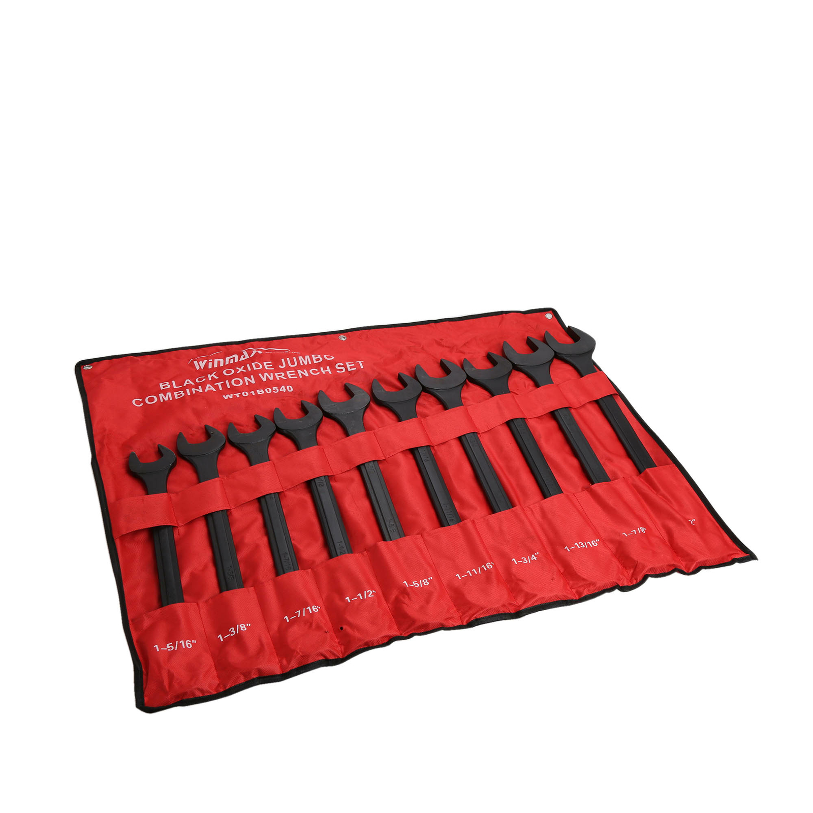 10 PC SAE Black-Oxide Jumbo Combo Wrench Set Heat-treated Steel | 1-5/16″ – 2″