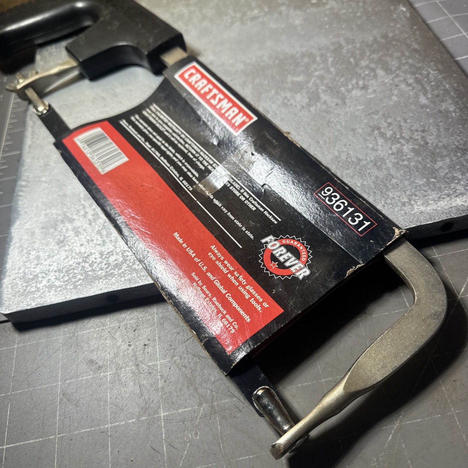 NOS Sears 36131 Craftsman 10” Hacksaw Saw 36131 Straight or Flush Cut Made USA