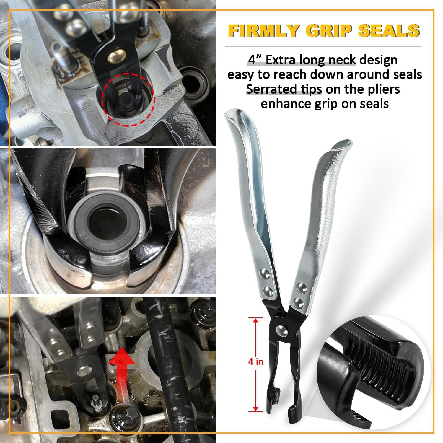 Valve Seal Pliers HW0107 & Keeper Remover 36050 for Chrysler New World Engines