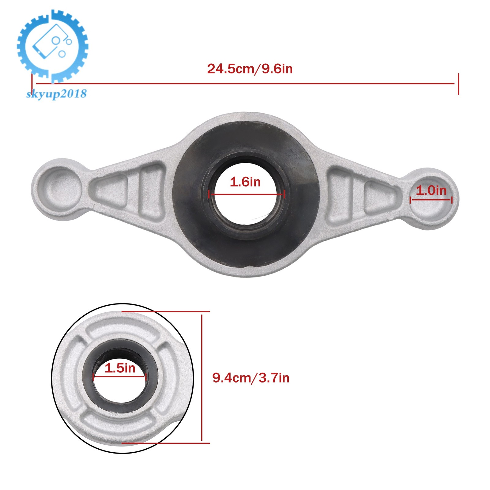 For Hunter DSP 40mm Shaft X 8mm Thread Pitch Wheel Balancer Hub Wing Nut DSP7700