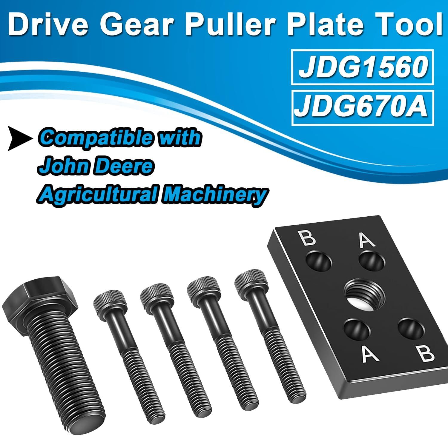 JDG1560 Drive Gear Puller Plate Tool JDG670A for John Deere 6068 6059 Engines