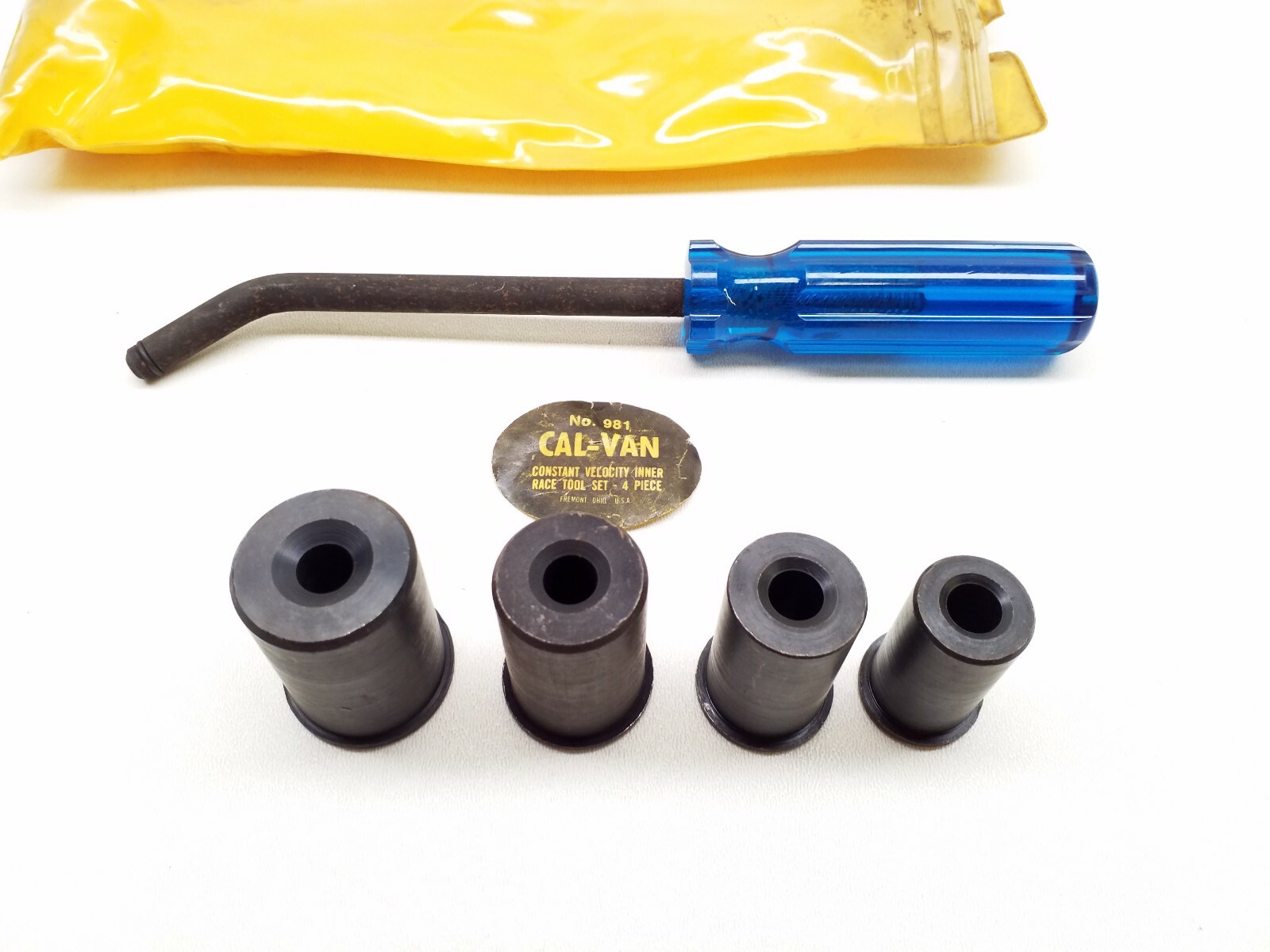 981 Cal-Van CV981 Contant Velocity Inner Race Driver Installer 4 Pieces Tool Set
