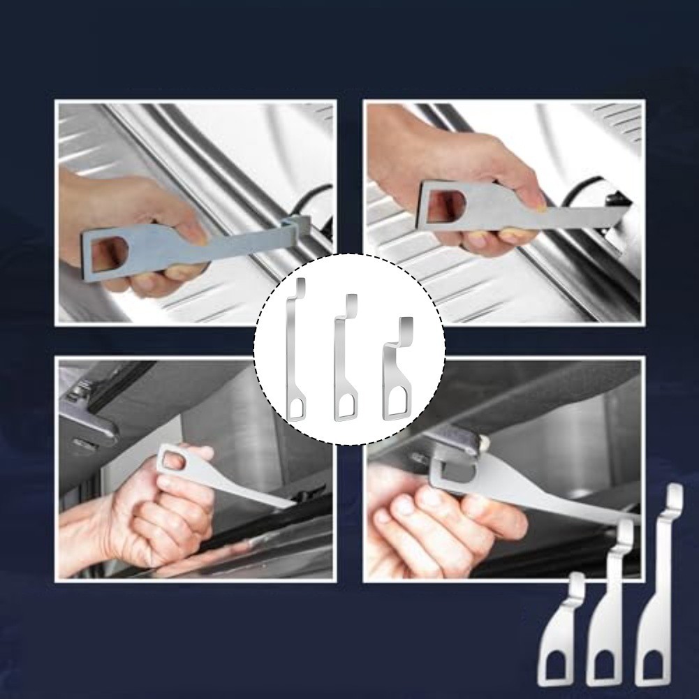 Stainless Steel Hooks for custom Fit Bracket Truck Accessory Upgrade 3 Piece Set