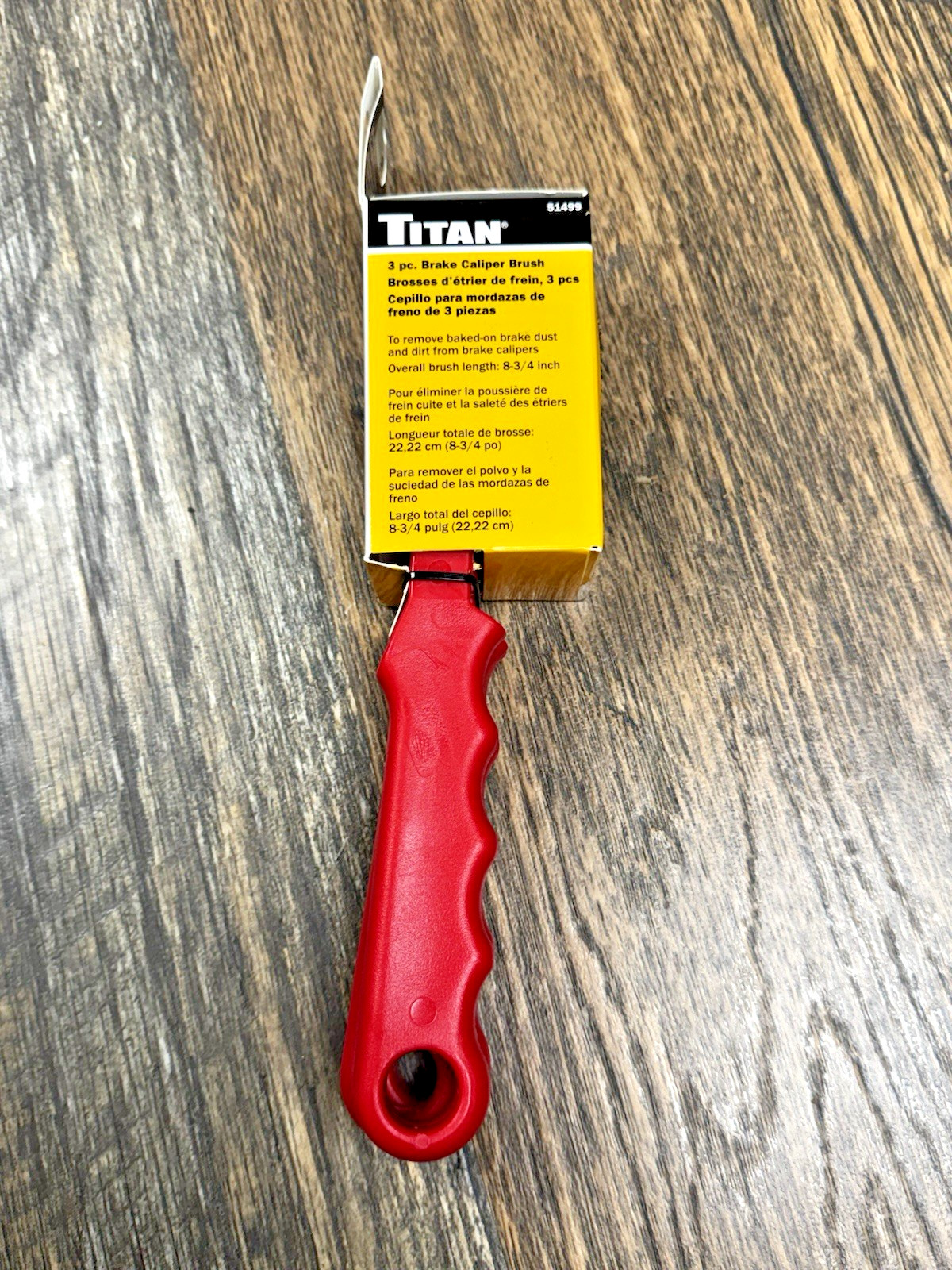 Titan 3pc Brake Caliper Brush Set: Stainless Steel, Brass & Soft Plastic #51499