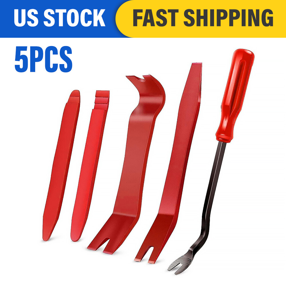 5X Car Trim REMOVAL Tool Kit For Door Panel Fastener Auto Dashboard Plastic NEW