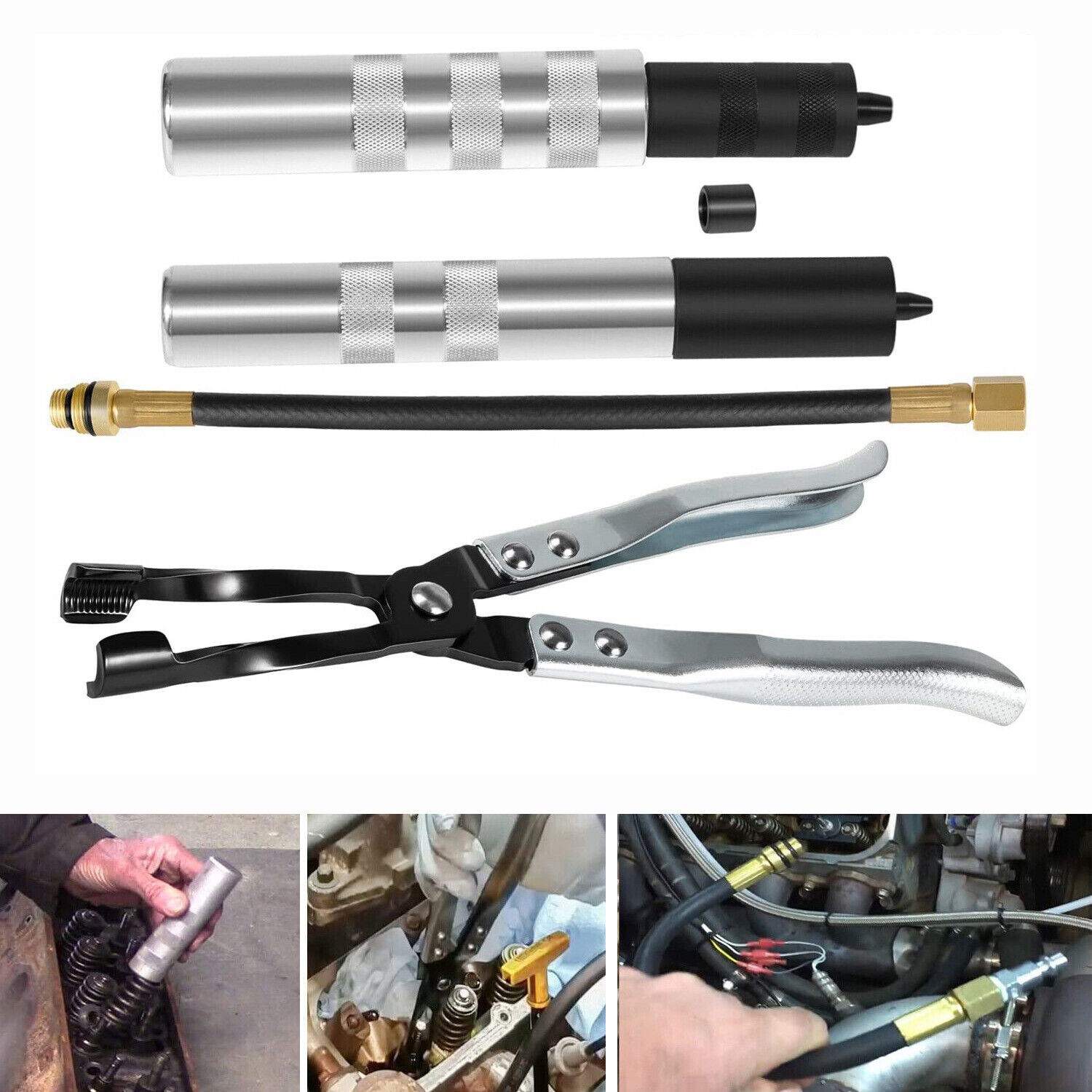 36050 Valve Keeper Remover & 19700 Valve Holder & Valve Stem Seal Plier Tool Set