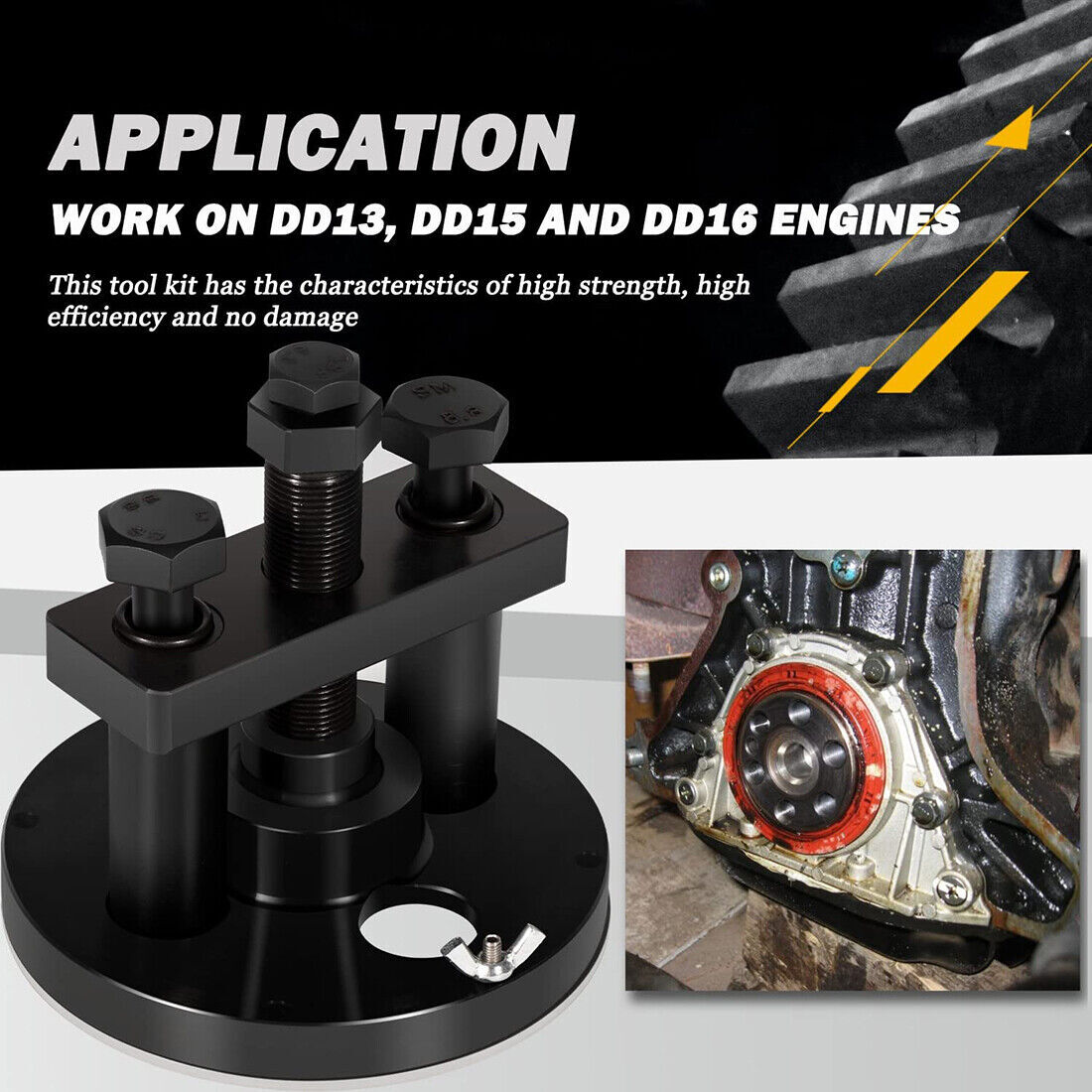 For Detroit DD13 DD15 Front Crankshaft Seal Remover Installer Tool W541589023300