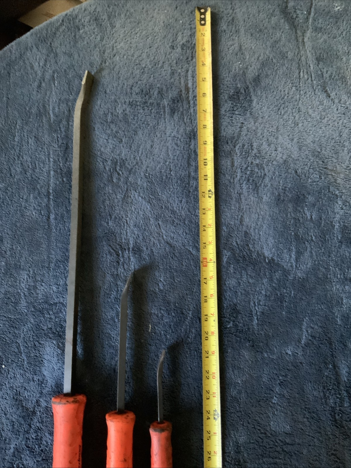 Snap On 3pc Striking Pry Bar Set, Used….orange…..