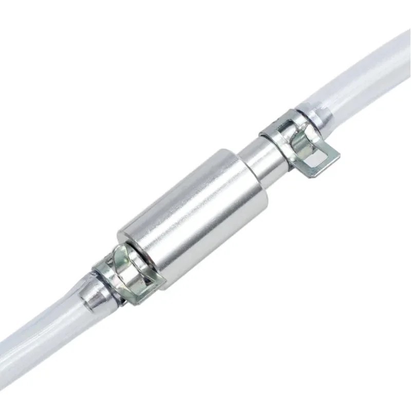 Brake Bleeder Hose, One Way Check Valve Tube Bleeding Tool Kit Silver US