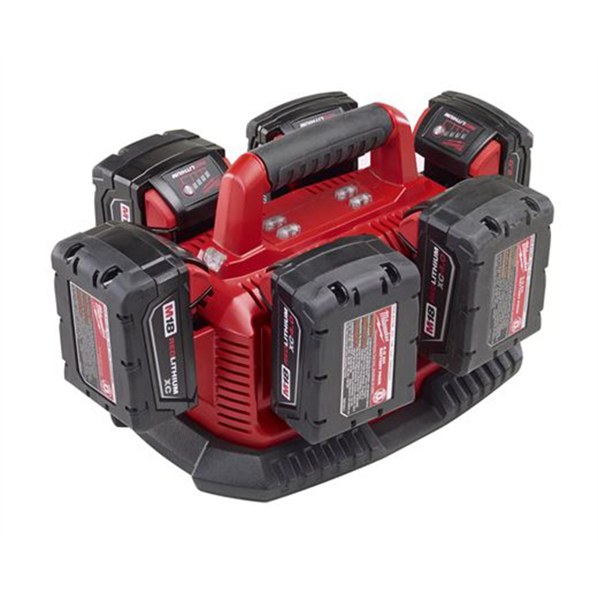 Milwaukee 48-59-1806 M18 Six Pack Sequential Battery Charger, Compact