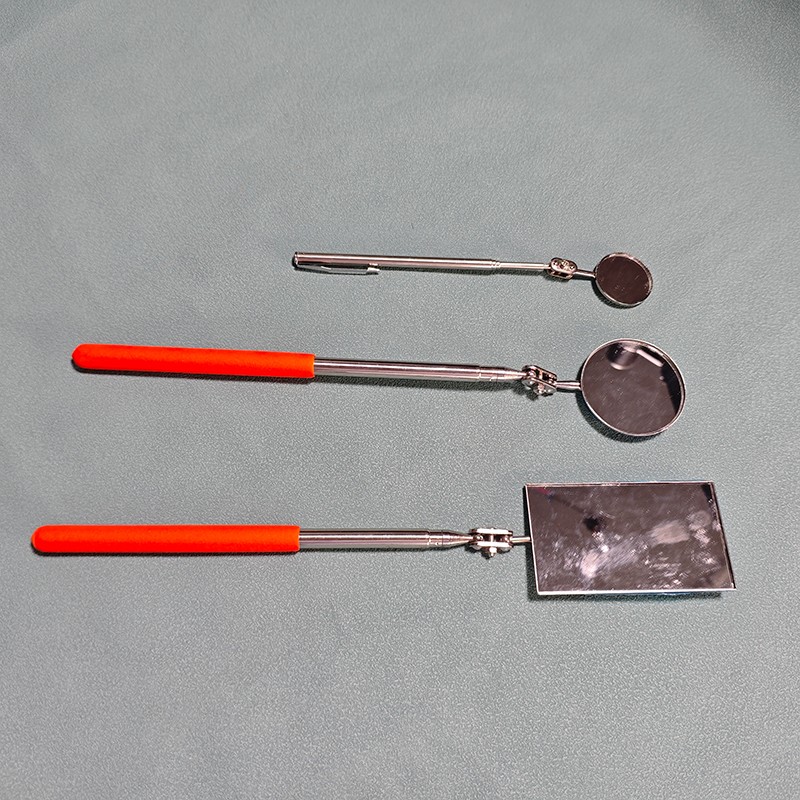 3PCS Telescoping Mirror Inspection Round Square Mirror Inspection Tool