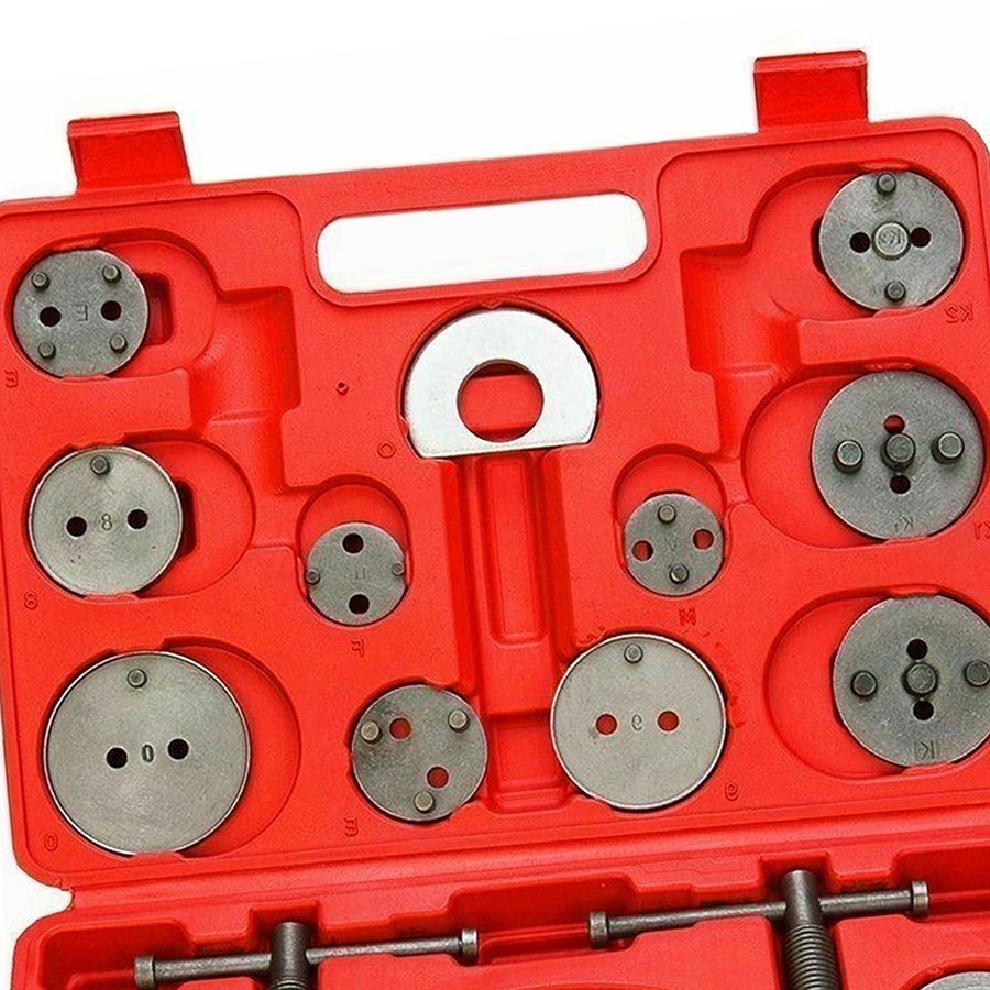 VLAND UNIVERSAL CAR DISC BRAKE CALIPER PISTON REWIND WIND BACK TOOL 22 PIECES