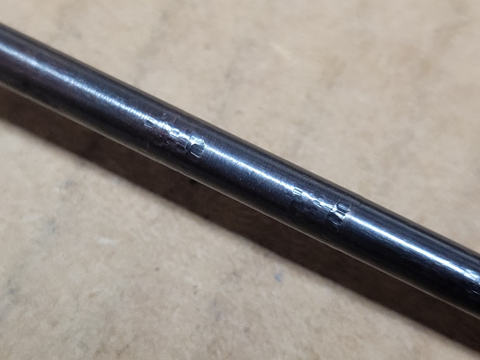 Snap On 5/32″ Pin Punch With Red / Black Comfort Handle Grip No PPSG105