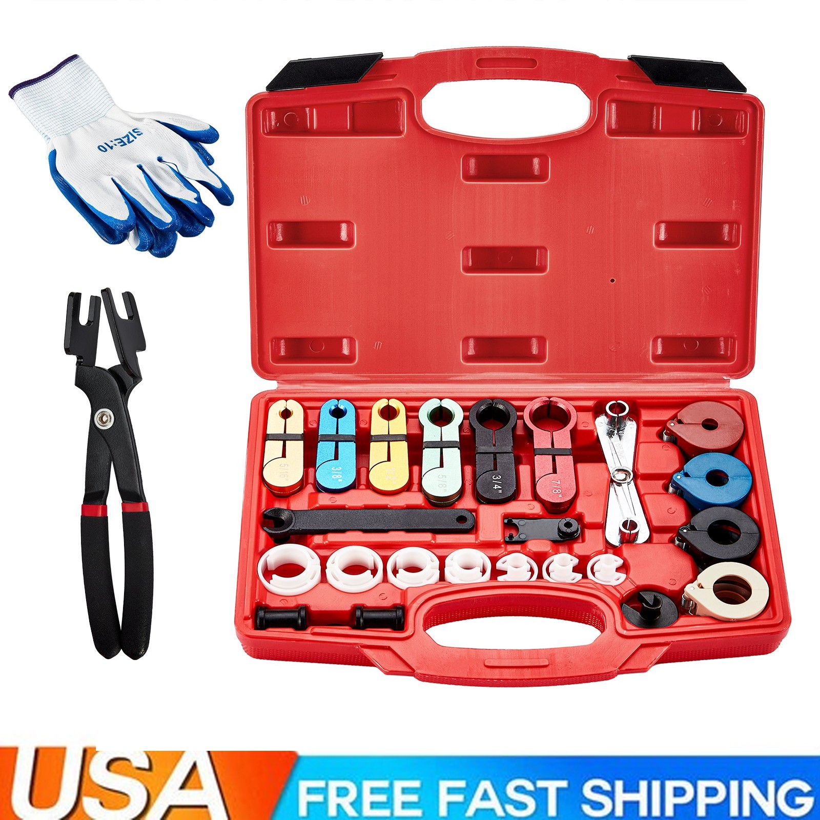 Fuel Line Disconnect Tool Set, 28 in 1 Master Quick Disconnect Tool Repair New