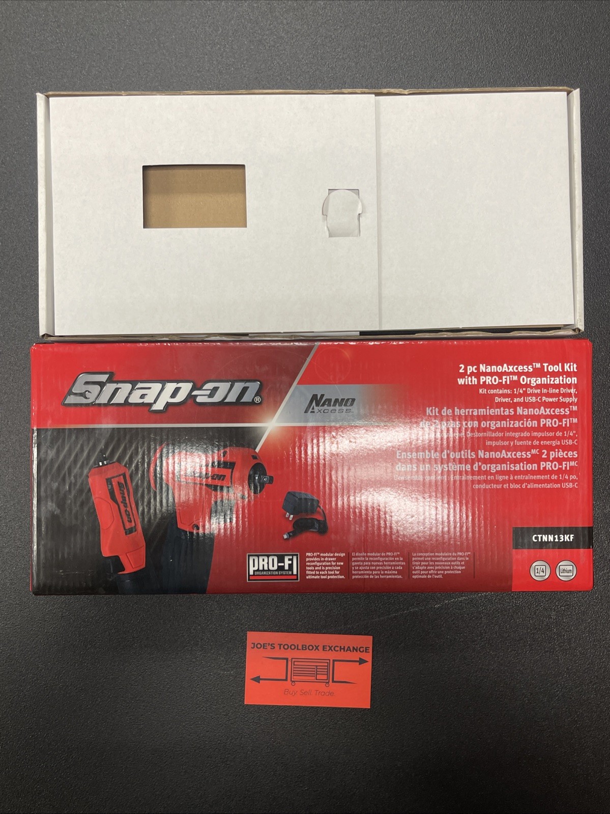 SNAP ON TOOLS NEW CTNN13KF Nano/Axcess Tool Kit RED 1/4″ Drive 2Pc All Pieces