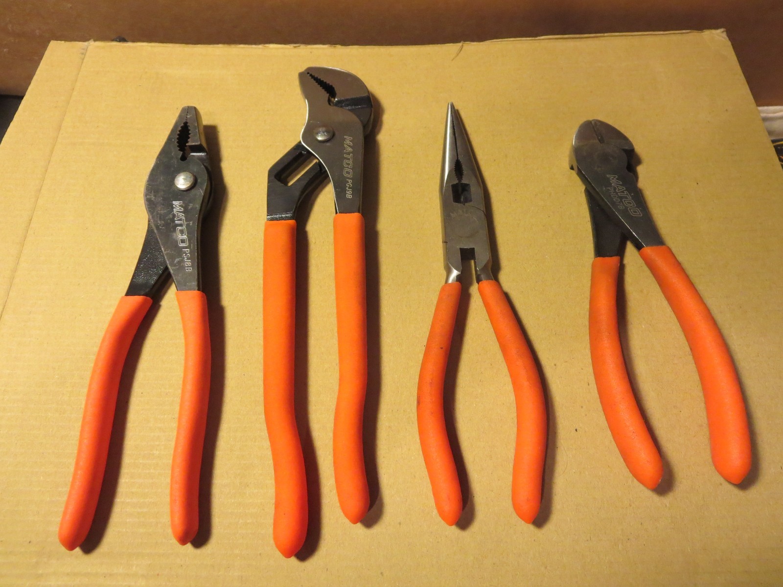Matco SPU4M 4Pc. universal Pliers Set Orange Used