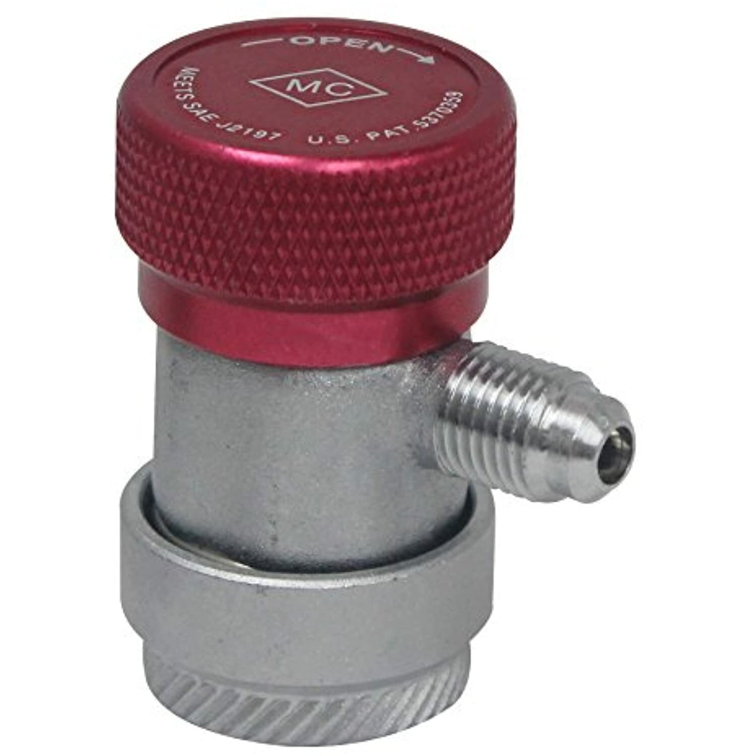 Mastercool (82834-E) R134a 1/4” FL-M x 16mm High-Side Manual Quick Coupler ,
