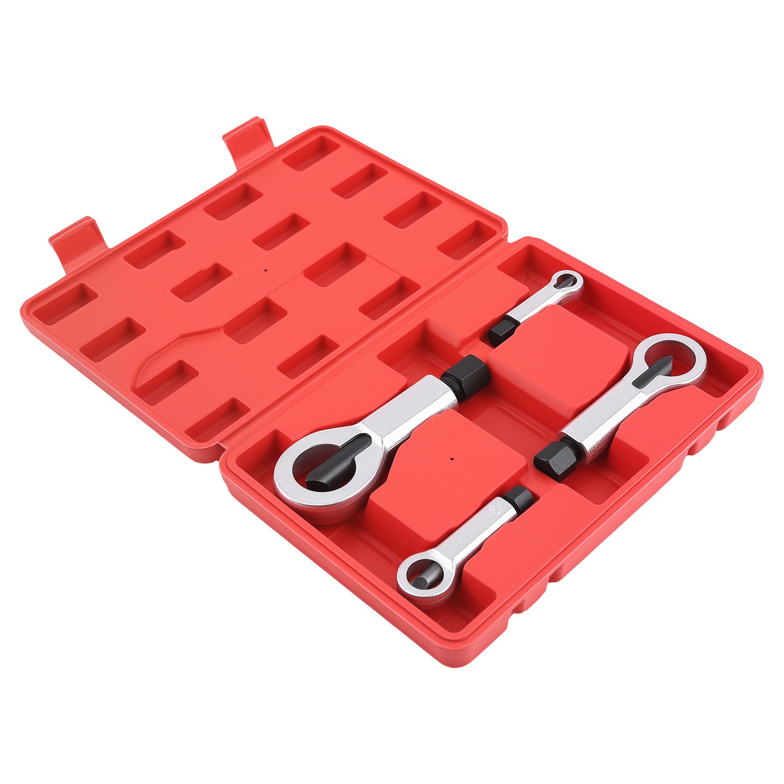 Chrome Plated Nut Splitter Kit 9-27mm Damaged Nut Extractor Tool Set with Case