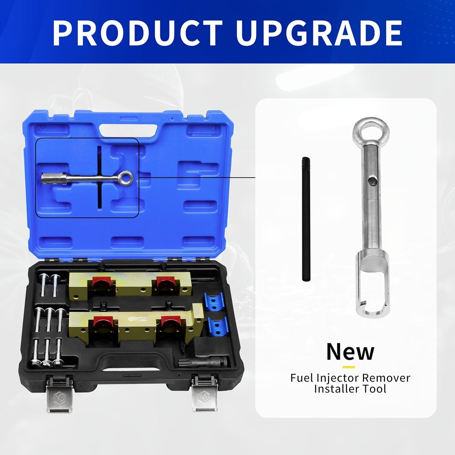 17PCS Engine Timing Tool Kit with Fuel Injector Remover Installer Tool, Compa…