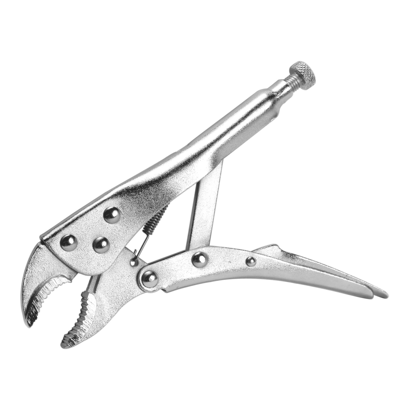 10-Inch Chrome Locking Pliers with Curved Jaws | Heavy-Duty Chromium-Vanadium St
