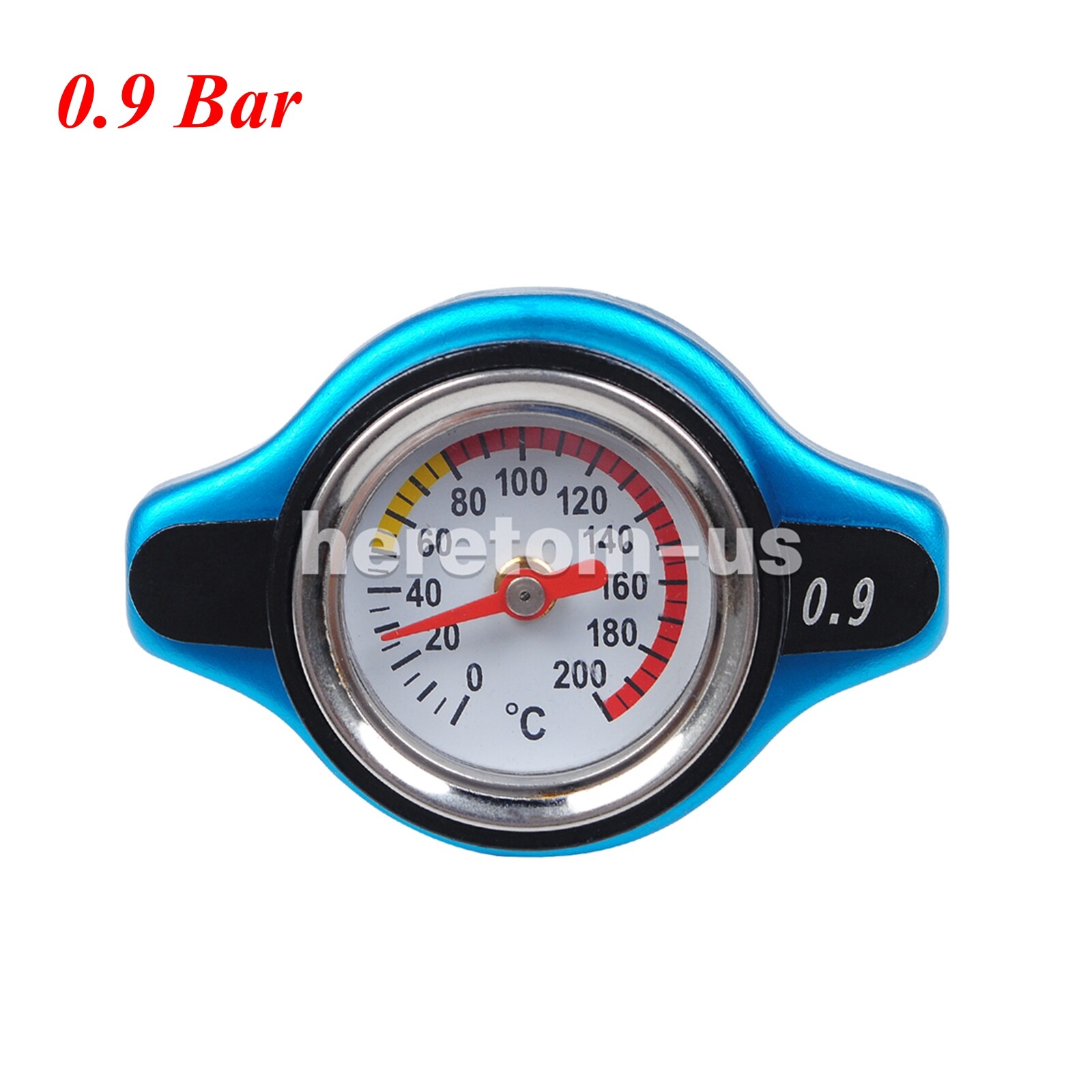 0.9 1.1 1.3Bar Thermostatic Radiator Cap13 PSI Pressure Rating Temperature Gauge