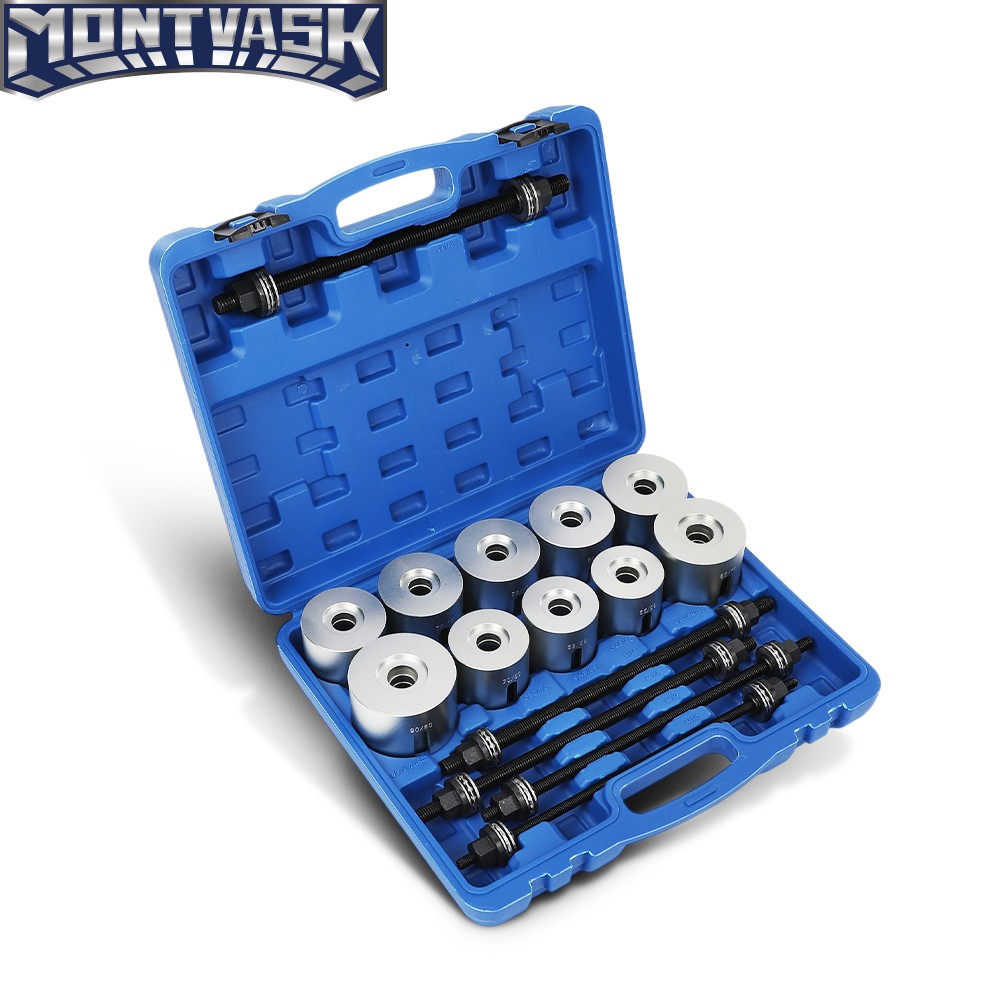27x Universal Press and Pull Sleeve Kit Bush Bearing Removal Insertion Tool Set