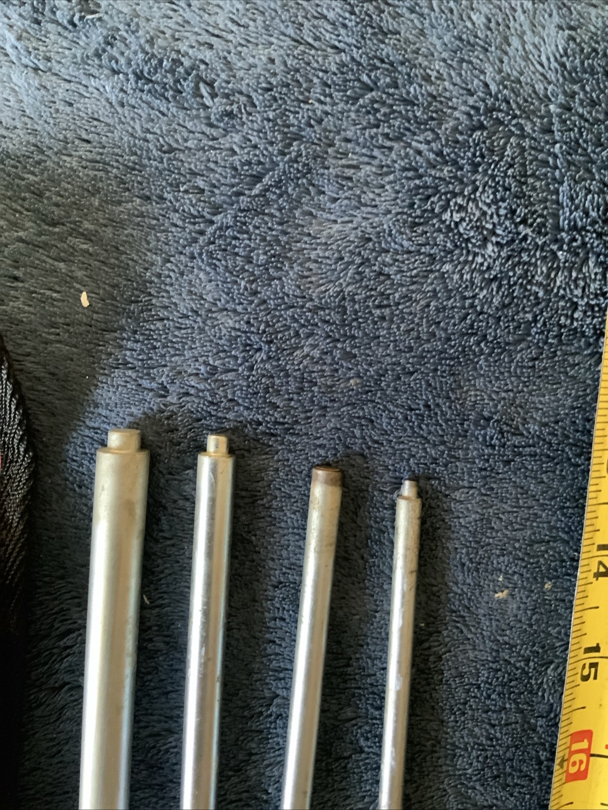Snap On 4pc Roll Pin Punch Set For Air Hammer….1 Looks Worn Down….see Descrip
