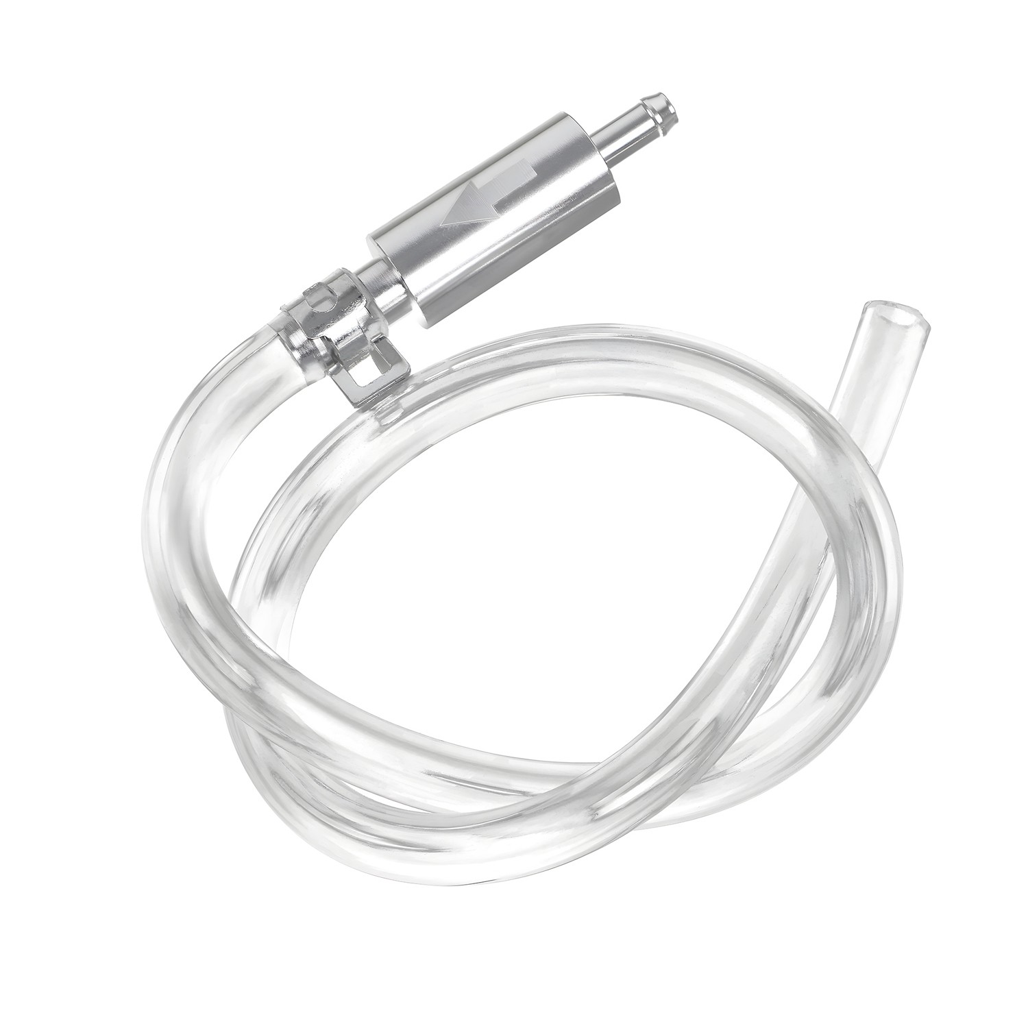 2 PCS Brake Bleeder Hose, One Way Check Valve Tube Bleeding Tool Kit Silver